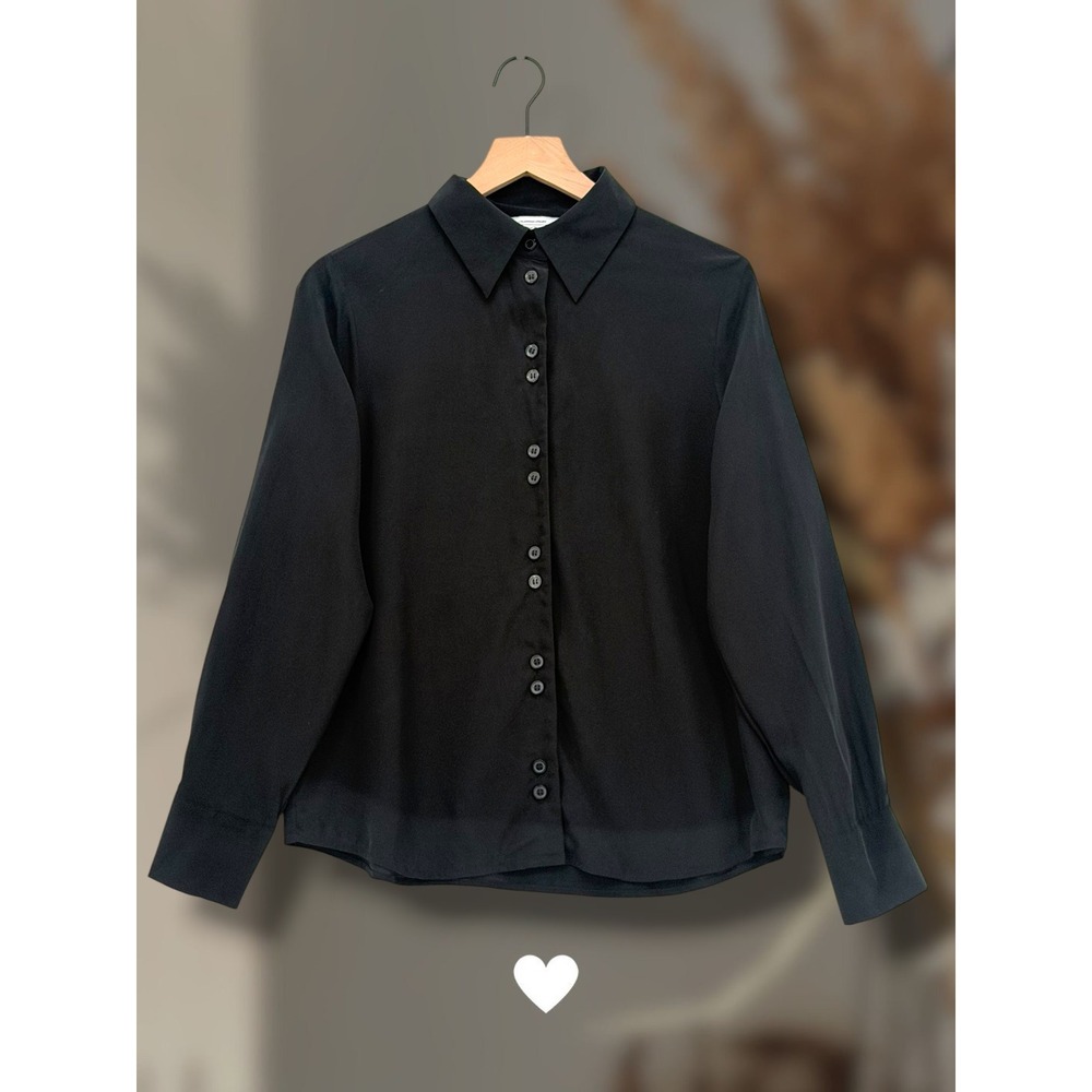 & Other Stories Los Angeles Atelier Black Button Down Shirt Size 6 / EUR 38